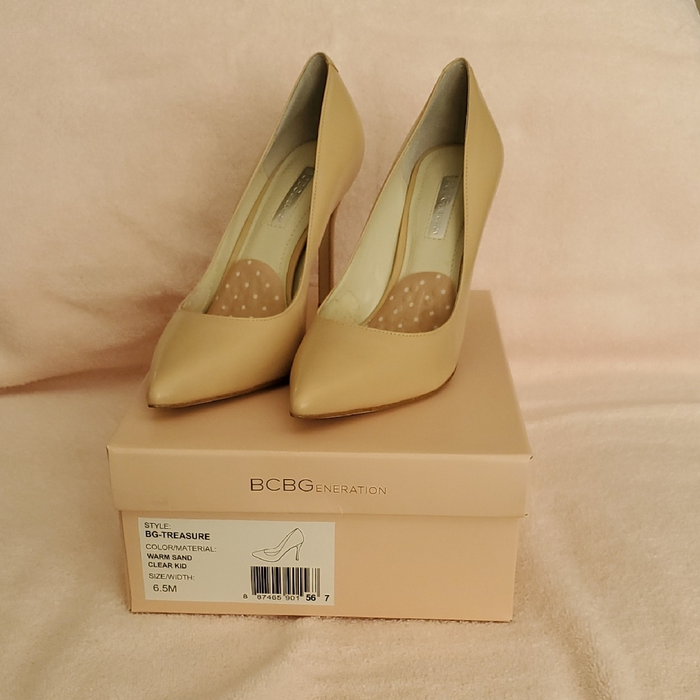 BCBGeneration Women's Beige Heels